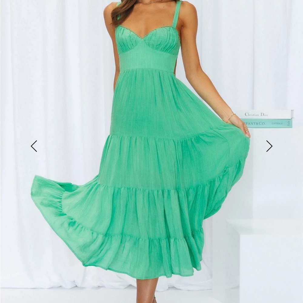 Hello Molly Freshly Brewed Midi Dress Sz S